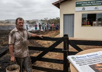 Produtor rural perde parte da propriedade durante um incêndio florestal e descobre que o município havia recebido R$ 1,1 milhão para equipamentos e formação de brigadistas; moradores relatam que combateram as chamas com baldes e mangueiras enquanto os recursos adquiridos permaneciam sem utilização