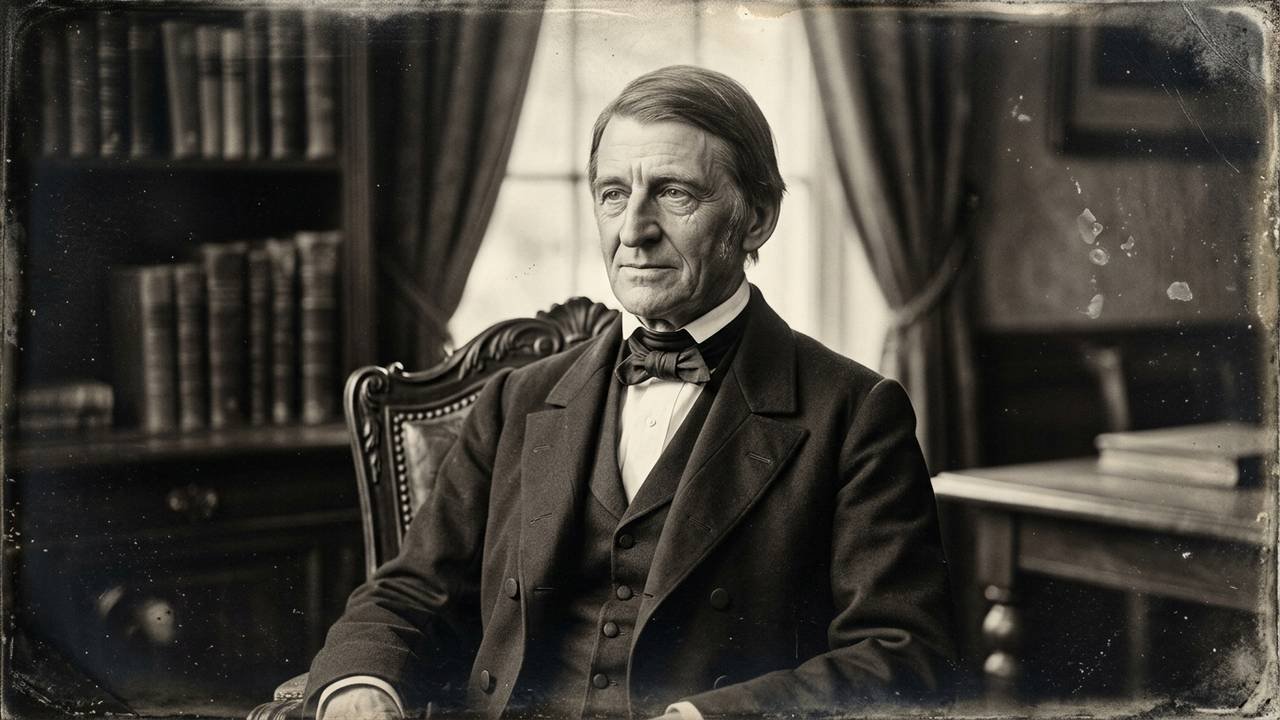 A citação do dia de Ralph Waldo Emerson: "O homem é o que ele pensa o dia todo."