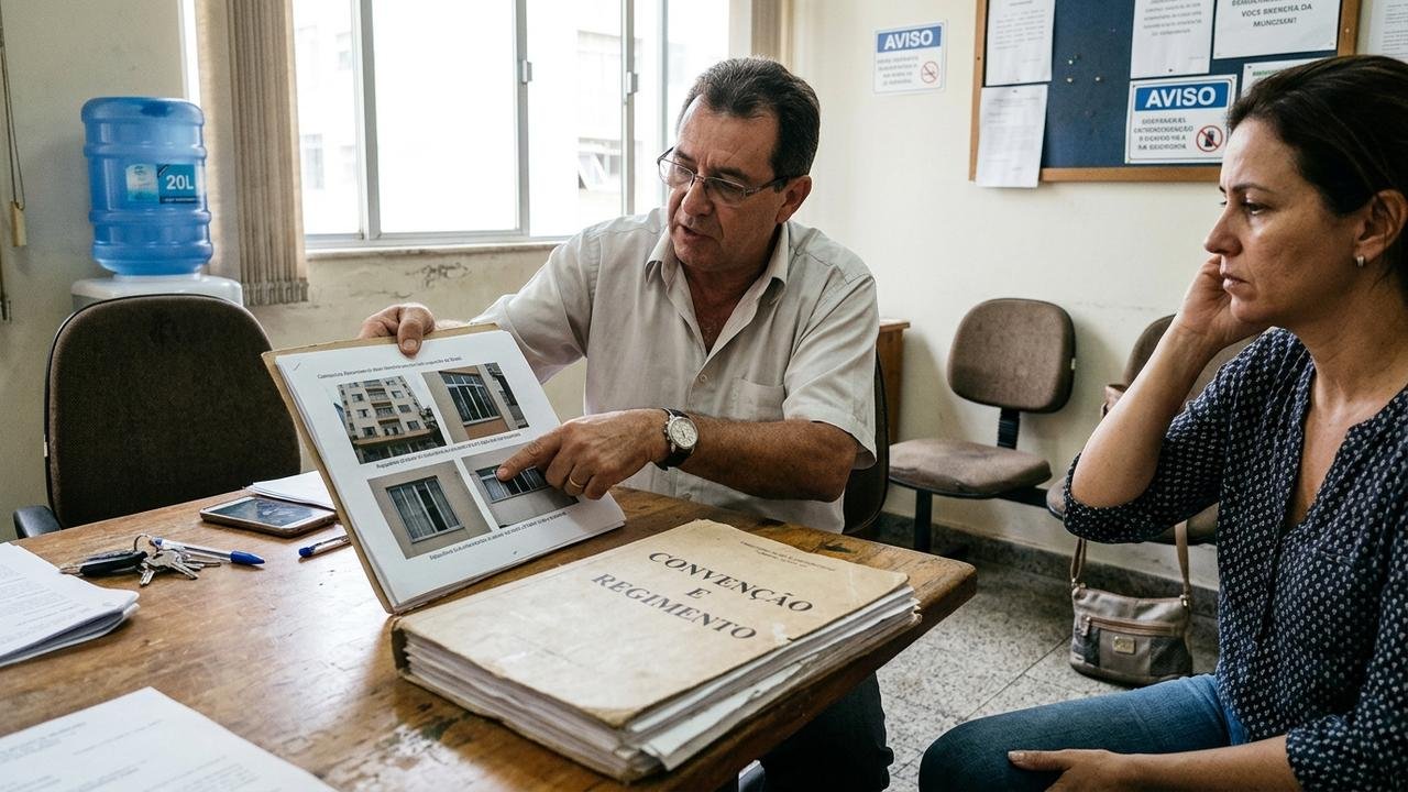 Moradora gasta R$ 21 mil em janelas antirruído para dormir melhor, mas condomínio exige troca porque perfil externo ficou diferente dos outros apartamentos