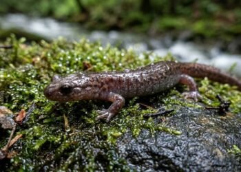 O paradoxo evolutivo da salamandra-sem-pulmões que surpreendeu os biólogos ao respirar exclusivamente através da própria pele úmida
