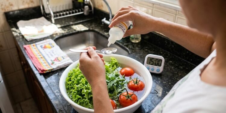 higienizar verduras e legumes