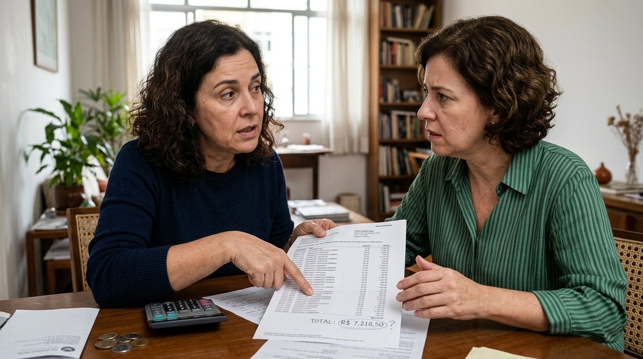 Mulher empresta cartão de crédito à irmã para uma compra de R$ 1.800 e, três meses depois, percebe na fatura que parcelamentos e novas compras elevaram o valor para mais de R$ 7 mil