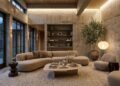 Adeus ambientes engessados: o novo estilo brutalista suave que combina concreto aparente com curvas orgânicas e tecidos macios na decoração