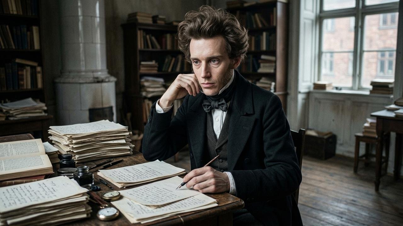 Søren Kierkegaard, filósofo dinamarquês: “A vida não é um problema a ser resolvido, mas uma realidade a ser experimentada” — uma reflexão sobre viver sem controlar tudo