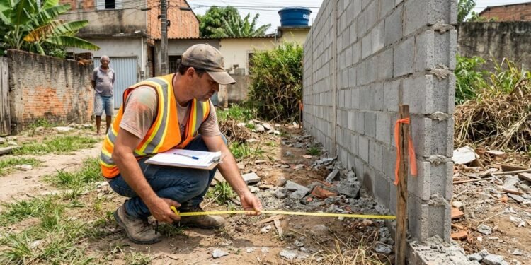 muro construído pelo vizinho