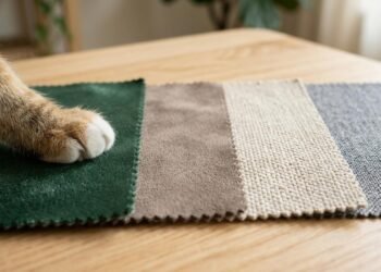 Adeus estofados rasgados por pets: a escolha certa de tecido antiarranhão que protege o sofá contra unhas de cães e gatos sem perder a maciez