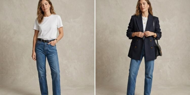 O truque simples da terceira peça que os estilistas usam para transformar uma roupa básica em um visual sofisticado