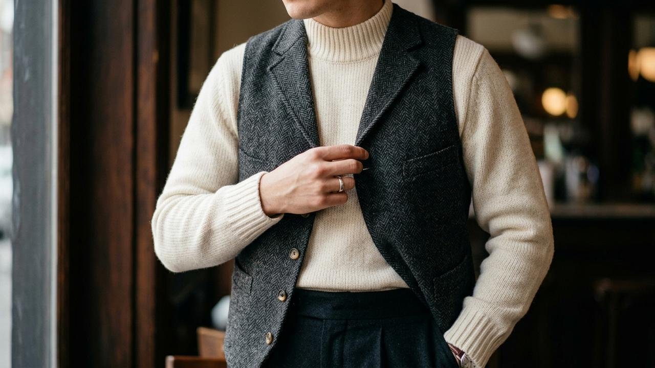 O truque simples da terceira peça que os estilistas usam para transformar uma roupa básica em um visual sofisticado