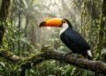 O bico colossal do tucano que surpreendeu os biólogos ao revelar um sistema térmico avançado oculto por trás das cores vivas