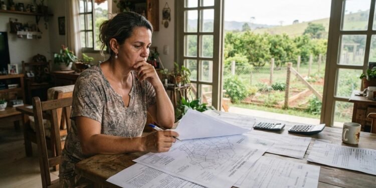 Enquanto o antigo proprietário estava vivo, uma regularização consensual poderia envolver a obtenção do título adequado e seu posterior registro.  // Imagem ilustrativa gerada por IA para representar a situação descrita no texto; pessoas, locais e elementos visuais não correspondem necessariamente aos reais