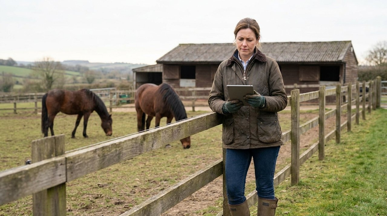 Dona de sítio paga funcionário para alimentar cavalos duas vezes ao dia e descobre pelo registro do portão que ele entrava na propriedade apenas uma vez em vários dias