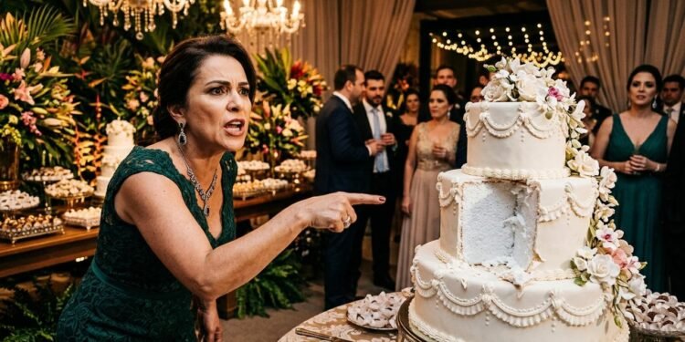 Na história, Juliana Martins ajudava a organizar o casamento da filha e ficou responsável pela contratação do bolo. // Imagem ilustrativa gerada por IA para representar a situação descrita no texto; pessoas, locais e elementos visuais não correspondem necessariamente aos reais
