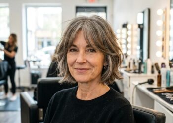 Vários cabeleireiros concordam: “Se você tem 50 anos e quer adotar um corte de cabelo curto, o melhor é considerar o formato do seu rosto e optar por uma franja que disfarce o envelhecimento.”