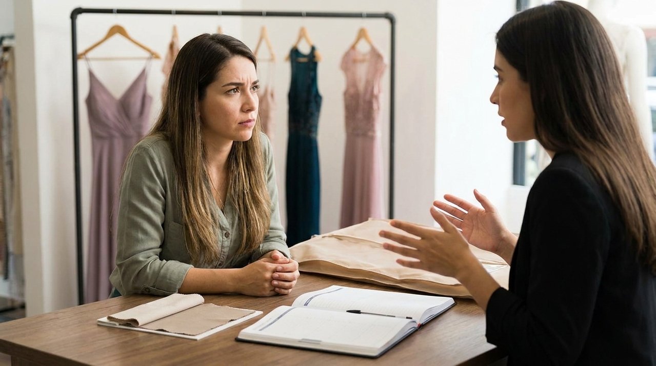 Mulher compra vestido para casamento seis meses antes da festa e, na última prova, descobre que loja vendeu o mesmo modelo reservado para outra cliente