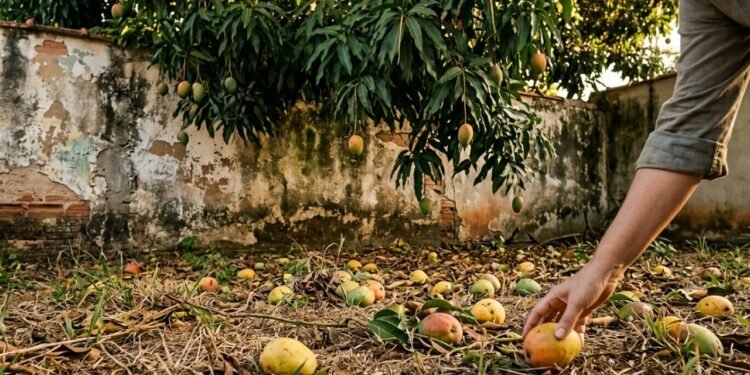 Quem fica com frutas que caem da árvore do vizinho