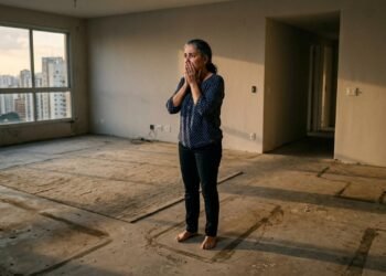 Mulher aluga apartamento mobiliado por dois anos e, quando contrato termina, proprietária encontra sala vazia; inquilina havia vendido sofá, mesa e televisão que pertenciam ao imóvel