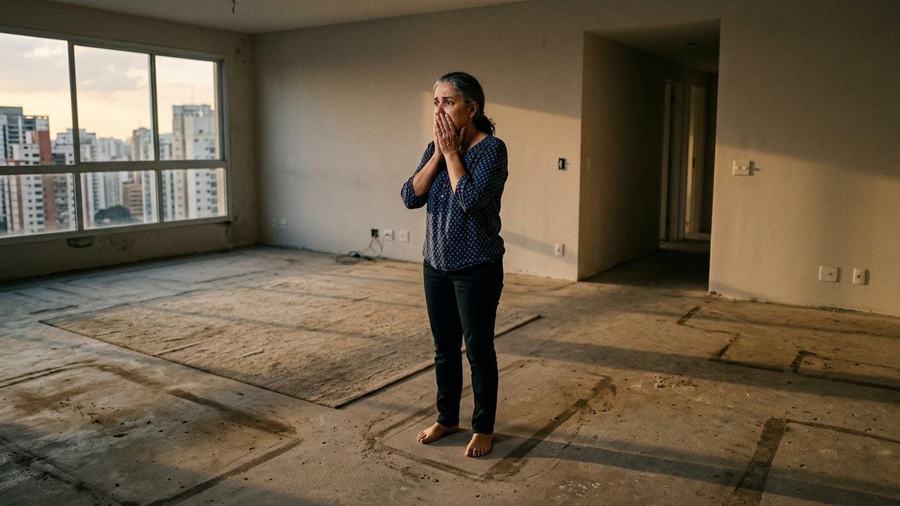 Mulher aluga apartamento mobiliado por dois anos e, quando contrato termina, proprietária encontra sala vazia; inquilina havia vendido sofá, mesa e televisão que pertenciam ao imóvel