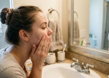 Especialista explica: “Para peles com tendência acneica, o produto de limpeza é muito mais importante do que geralmente se reconhece. Não se trata apenas de remover a sujeira.”
