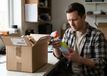 Trabalhador compra celular de R$ 5.500 pela internet e recebe uma caixa contendo um produto de limpeza; a transportadora registra a encomenda como entregue corretamente e a loja se recusa a enviar outro aparelho