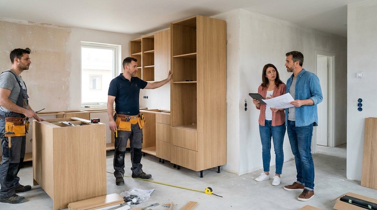 Família paga R$ 6.400 por móveis planejados e, no dia da montagem, descobre que parte da cozinha foi produzida com medidas de outro apartamento