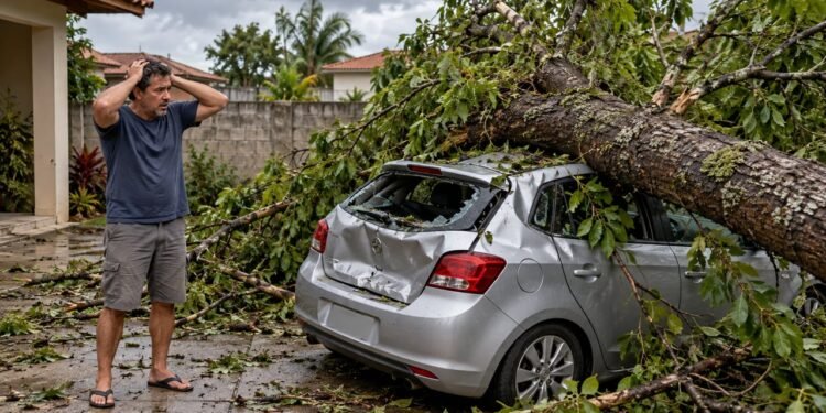 Se a árvore caiu sobre o carro, o vizinho só escapa de pagar o conserto de R$ 14 mil se provar que a queda era inevitável