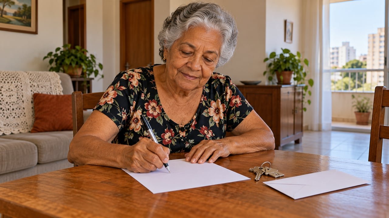 Notificar o neto por escrito que o empréstimo terminou é o primeiro passo formal para retomar o imóvel