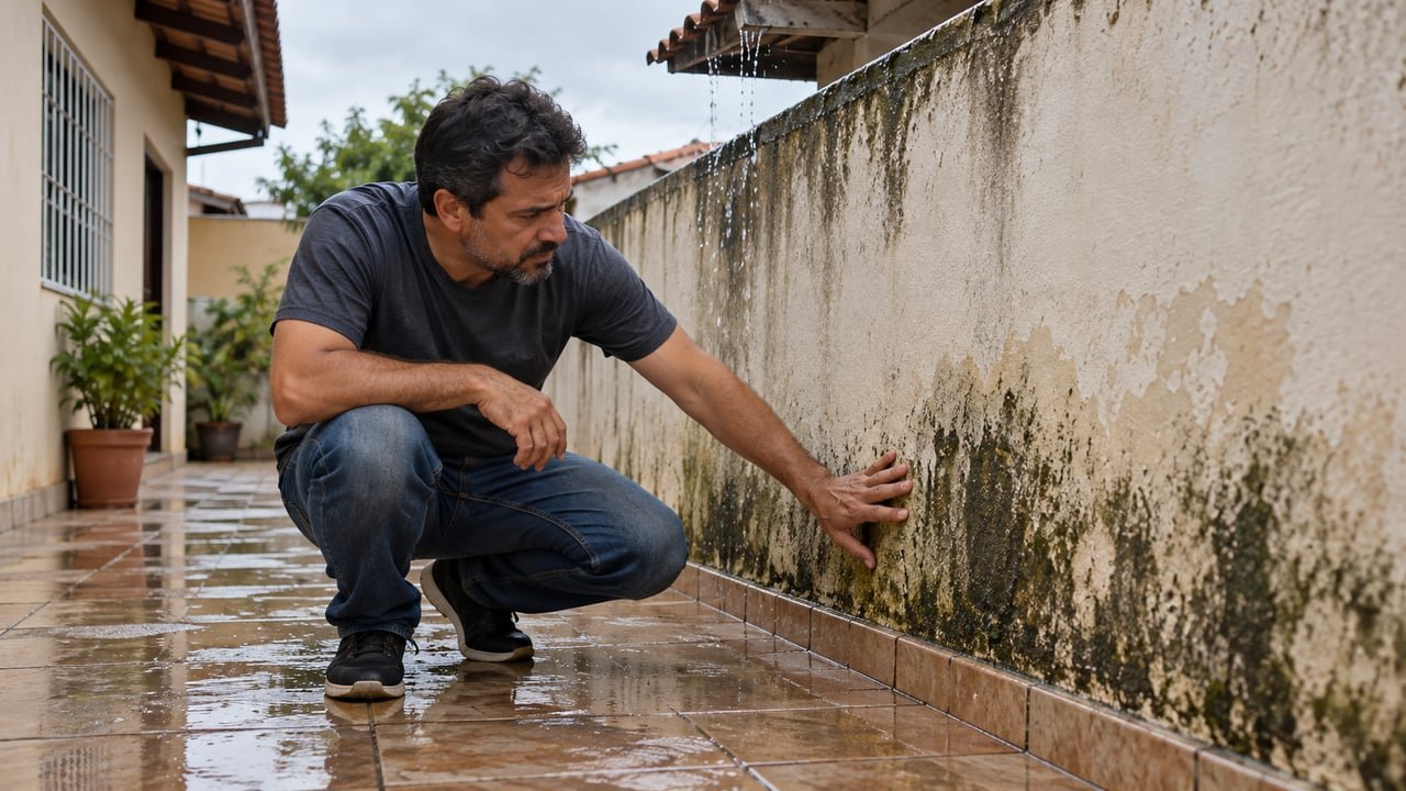 O artigo 1.277 protege o morador contra interferências do vizinho, como água que encharca o quintal e leva infiltração e mofo às paredes