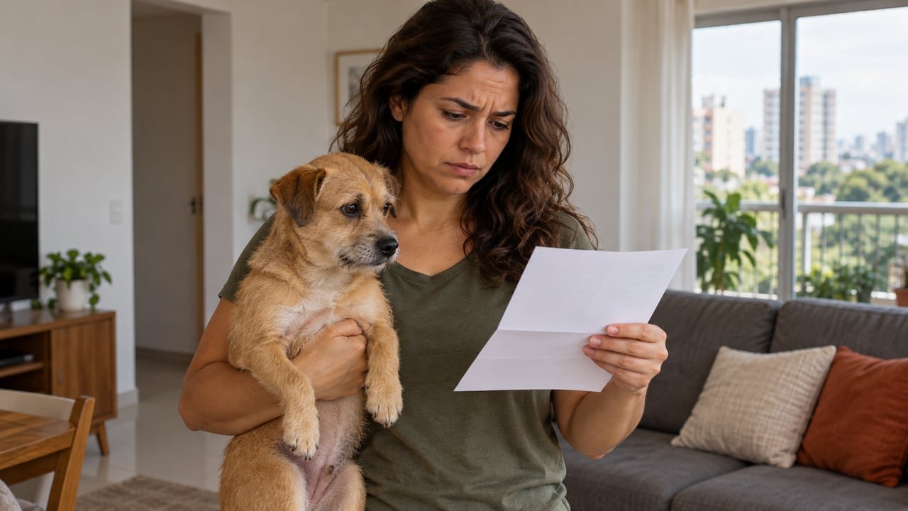 Condomínio aprova em assembleia regra que proíbe animais em todos os apartamentos, família com cachorro de pequeno porte recebe notificação e descobre que o STJ já considerou inválida a proibição genérica