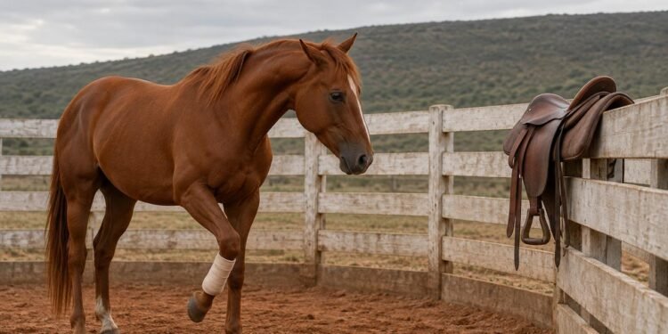 Égua devolvida da doma com lesões nas patas e medo da sela, caso que chegou ao Juizado