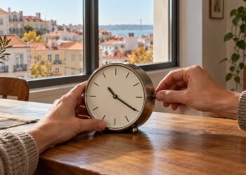 Portugal atrasa os relógios neste domingo, e a diferença para Brasília cai de quatro para três horas