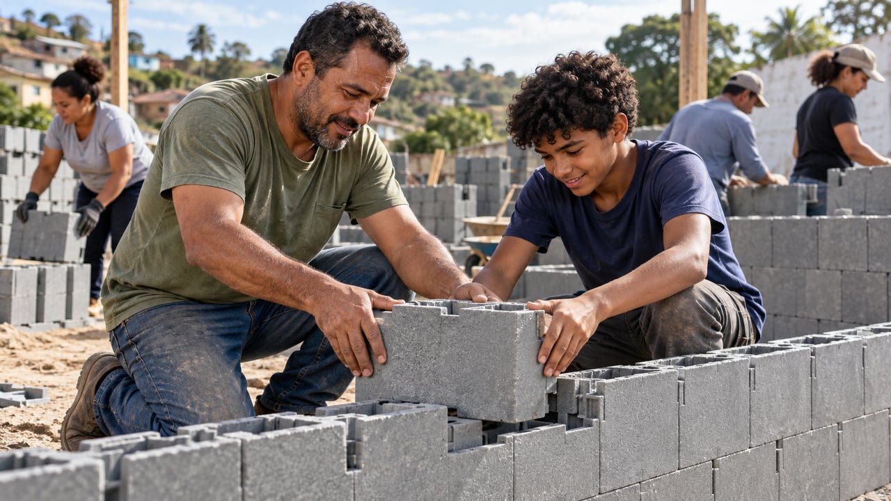 A construção modular encurta a obra e pode ser montada com ajuda da própria família, diante de um déficit de 6,2 milhões de domicílios