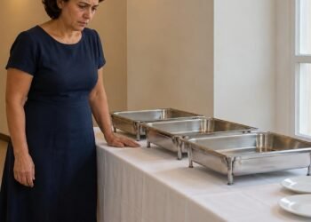 Travessas vazias no meio da festa: buffet contratado para 150 convidados não entregou a comida prometida