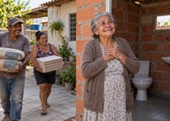 Uma vaquinha solidária entre vizinhos pode transformar em obra a reforma de banheiro de uma pessoa idosa que vive sem banheiro interno