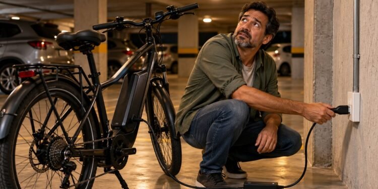 Recarga noturna da bicicleta elétrica na garagem gera cobrança de R$ 380 e divide moradores do condomínio