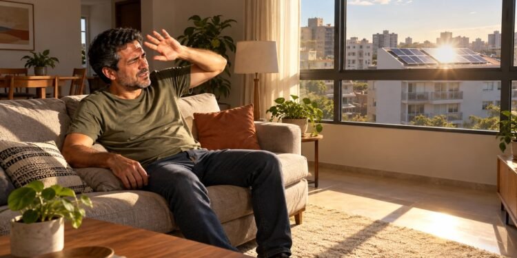 O reflexo das placas solares que atinge a sala do vizinho pode configurar uso anormal da propriedade pelo artigo 1.277 do Código Civil