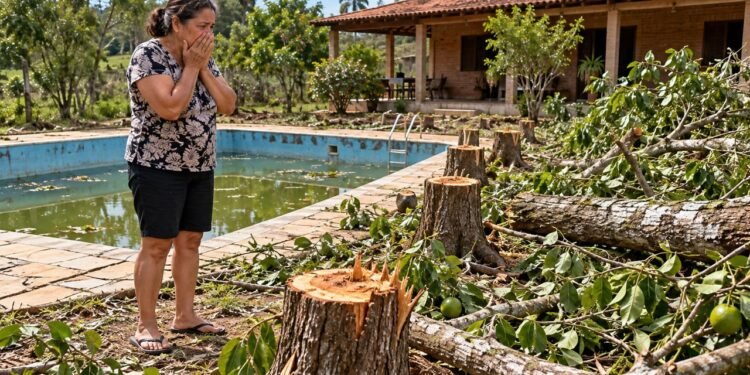 Pomar derrubado e piscina abandonada podem gerar dever de indenizar quando há prejuízo comprovado
