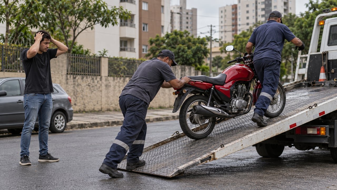 A busca e apreensão segue a moto onde ela estiver, e o devedor tem cinco dias para quitar a dívida e recuperá-la