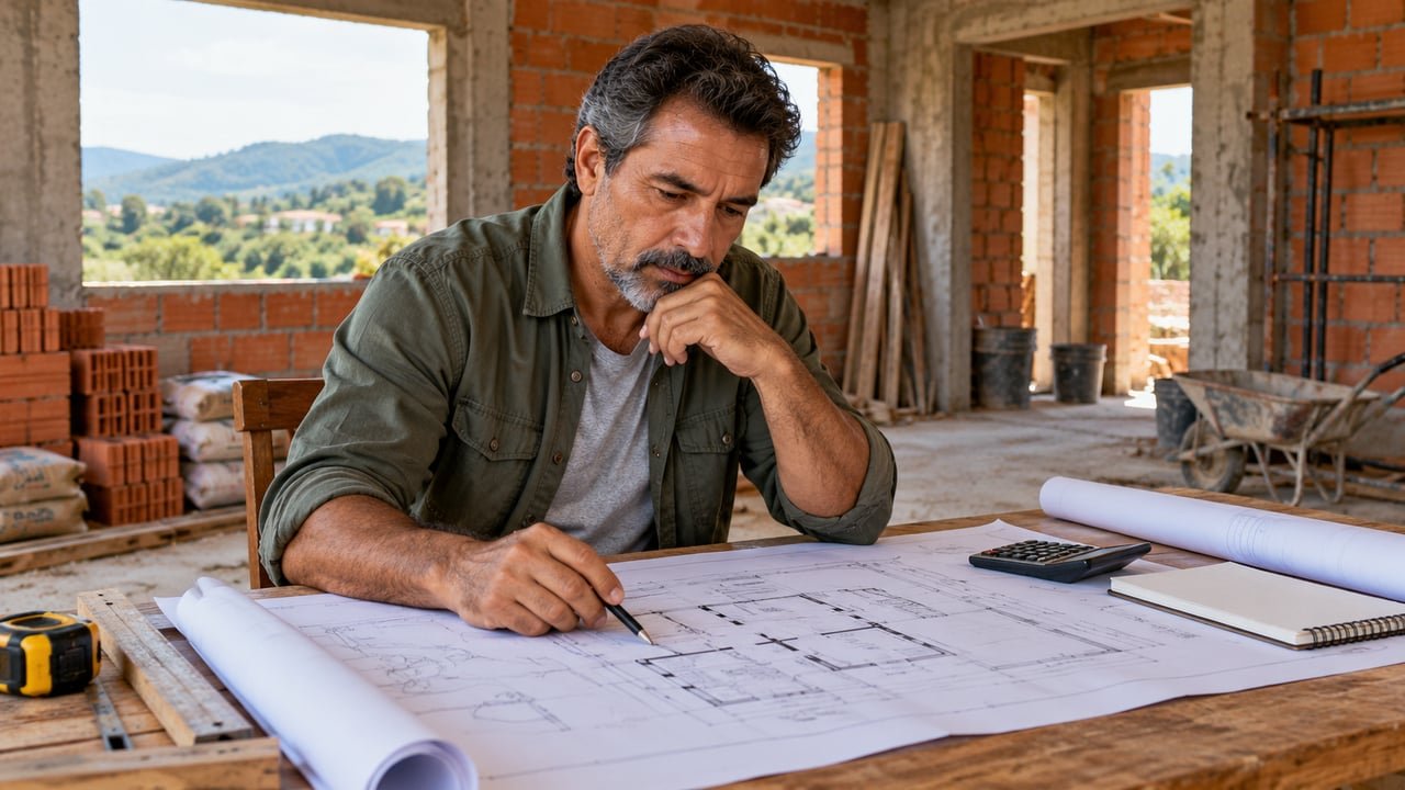 Construir uma casa é uma decisão grande que deve considerar dinheiro, saúde, apoio e o tempo necessário para concluir a obra