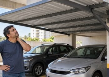 Cobertura em vaga de garagem esbarra em regras do condomínio e pode gerar multa se a ventilação for prejudicada