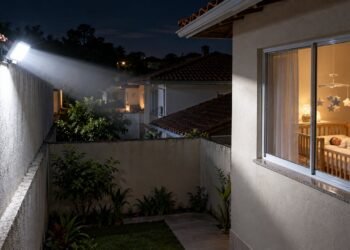 Refletor de LED virado para o quarto do bebê pode configurar uso anormal da propriedade, e os pais têm base legal para pedir o ajuste