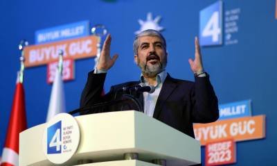 Khaled Meshaal, um dos fundadores do Hamas e líder influente do movimento no exterior 