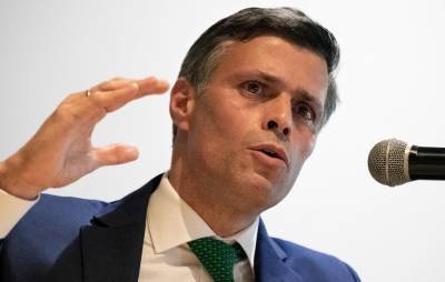 Leopoldo López, ex-preso político, líder do partido Voluntad Popular e alvo da ordem de captura