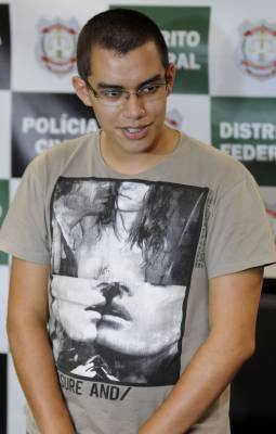 11/03/2016 Cr&eacute;dito: Carlos Moura/CB/D.A Press. Brasil. Bras&iacute;lia - DF. Vin&iacute;cius Neres Ribeiro, acusado de matar ex-namorada e estudante de biologia da  da Universidade de Bras&iacute;lia - UNB, Louise Maria da Silva Ribeiro.